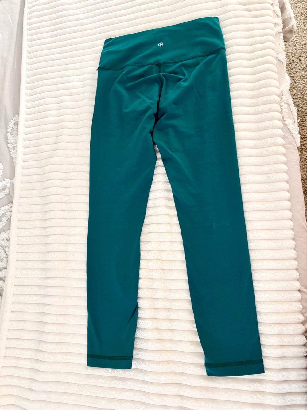 Lululemon 25" Wunder Under HR Teal Blue Leggings 6